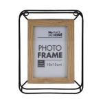 Picture Frame - Square, Metal & MDF, Size 10x15cm